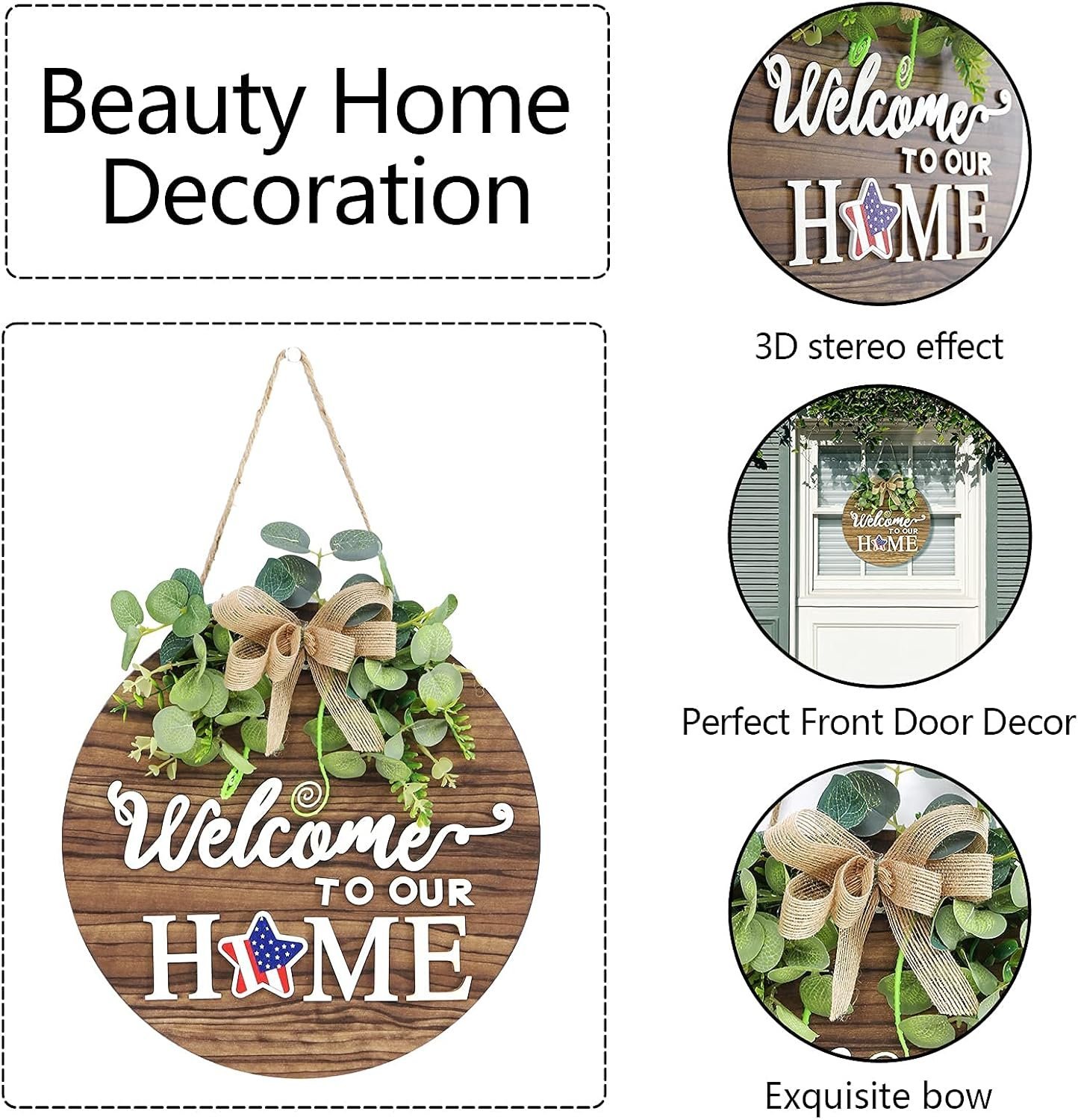 Welcome Sign Front Door Decoration - Image 3