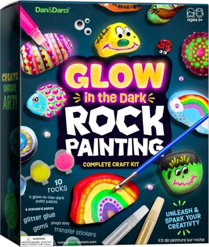 Kids Rock Painting Kit Glow in The Dark