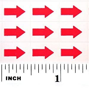Red Arrow White background Stickers